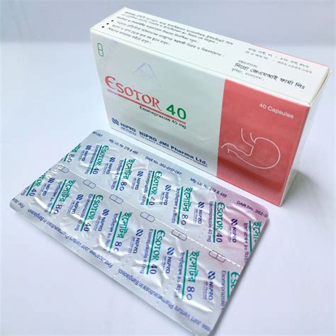 Esotor 40mg Capsule 40mg Capsule Arogga Online Pharmacy