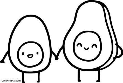 The picture file avocado fruit printable coloring pages was collected from multiple source in internet. Avocado Coloring Pages - ColoringAll