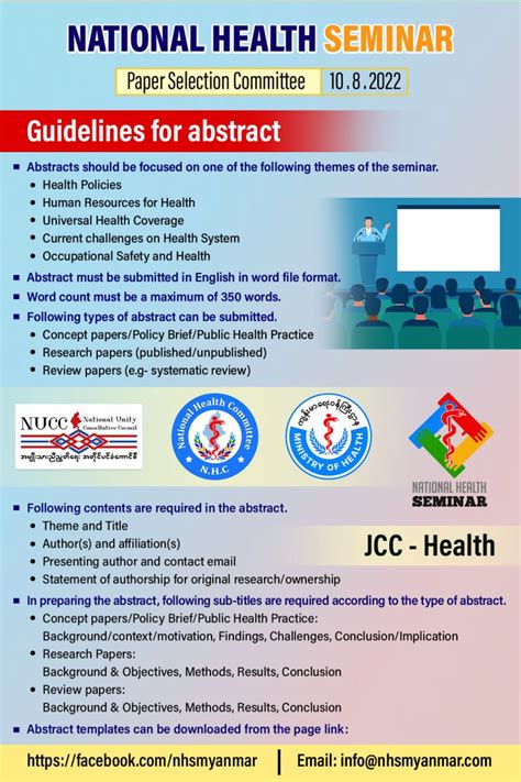 National Health Seminar Ministry Of Health Moh Myanmar