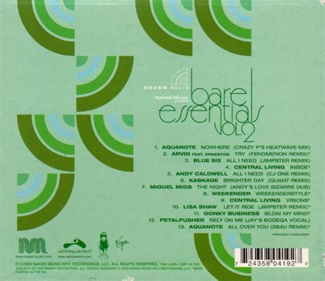 Various Artists Naked Music Bare Essentials