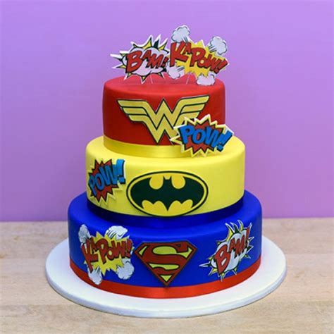 Superheroes Custom Cake