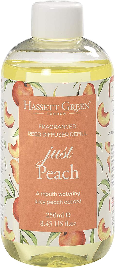 Just Peach Oil Reed Diffuser Refill Larger Size 250ml Mouth Watering