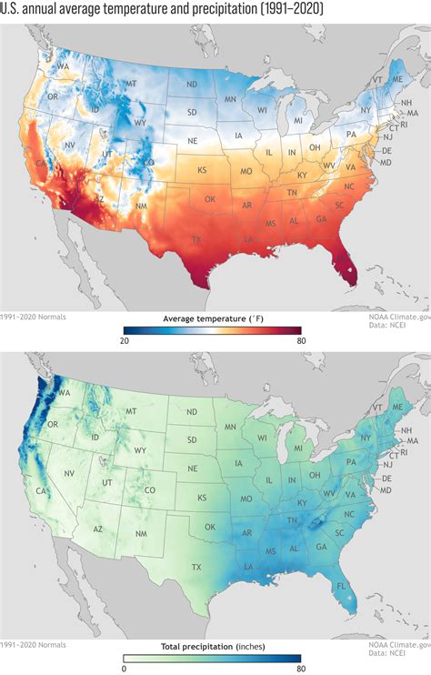 New Maps Released Of Annual Average Temperature And Precipitation From