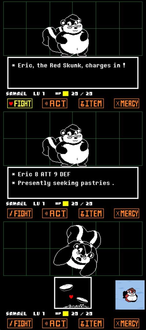 Ericskunk Undertale Monster Encounter By Samael — Weasyl