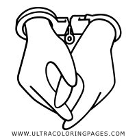 Handcuffs Coloring Page Ultra Coloring Pages
