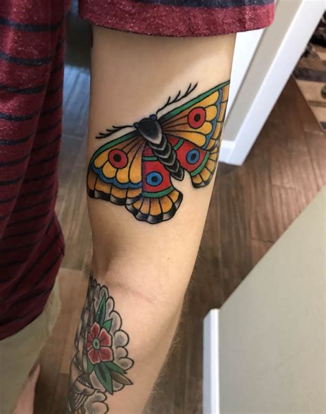 Traditional Tattoos Moth