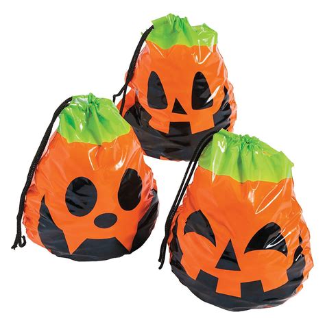 Halloween Pumpkin Drawstring Goody Bags Party Supplies 72 Pieces