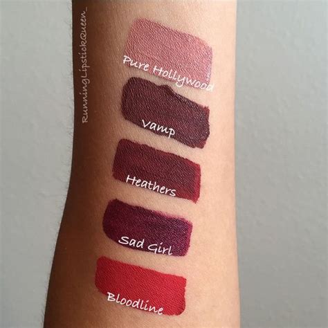 ABH Liquid Lipsticks Swatches Liquid Lipstick Swatches Abh Liquid