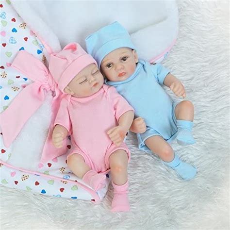 Pinky Reborn Real Looking Tiny Twin Reborn 10 Inch 26cm Real Touch Soft