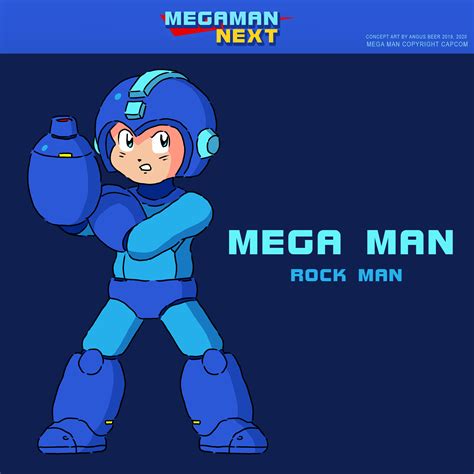 Artstation Mega Man Next Mega Man Rock Man Redesign