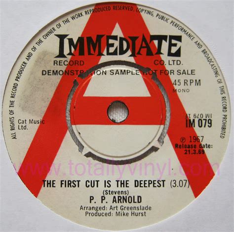 The first cut is the deepest lyrics. a member of the stands4 network. Totally Vinyl Records || Arnold, P.P. - The first cut is ...