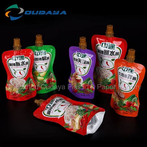 Tomato Sauce Stand Up Spout Pouch Soft Package Bag Tradekorea