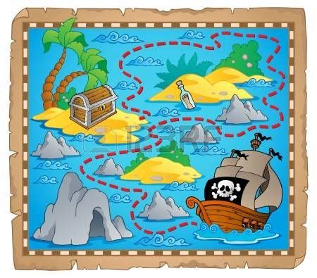 El Mapa Del Tesoro Tema Mapas Del Tesoro Mapas De Piratas Caretas