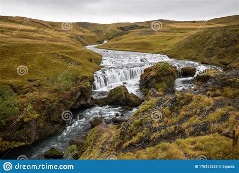 Icelandic River In Highlands Stock Image Image Of Highlands Valley