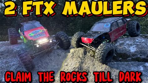 rc crawl edition 2 modified ftx maulers and 1 massive rock🤟 youtube