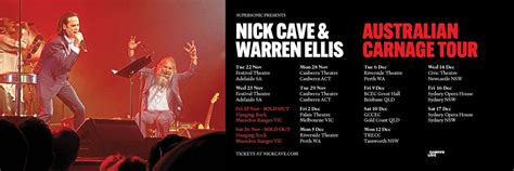 Nick Caves And Warren Ellis Announce Australian Carnage Tour Dates