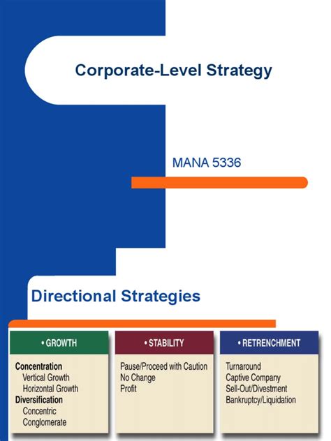 Corporate Level Strategy Acquisitions And Restructuring Mergers And