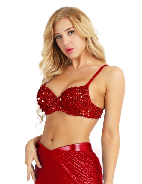 Womens Sequin Bra Sparkle Shiny Glitter Bralet Bra Top For Rave Dance Club Wear Ebay