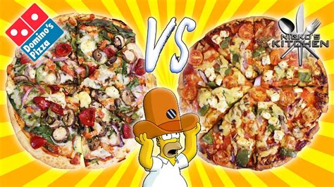 Domino S Pizza Vs Homemade Spy Cam And Blind Taste Test Challenge Youtube