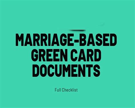 Citizen or green card holder to live and work anywhere in the united states. What Documents Do We Need for a Marriage Green Card?