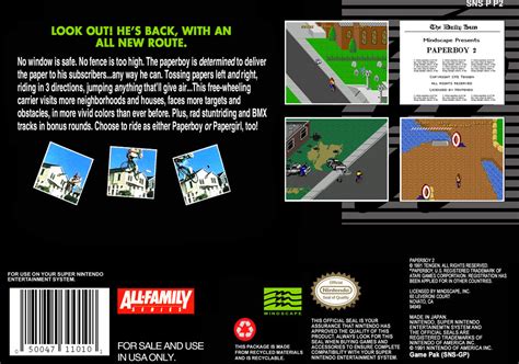 Paperboy 2 Super Nintendo Snes Game Cartridge Your Gaming Shop