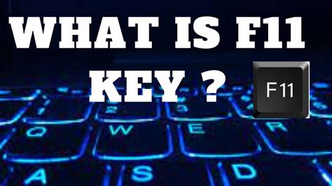 F11 Key क्या है और क्या Use है What Is F11 Key And What Is The Use Of