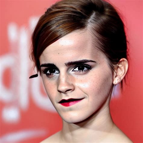 Krea Emma Watson With An Eyepatch And A Mustache
