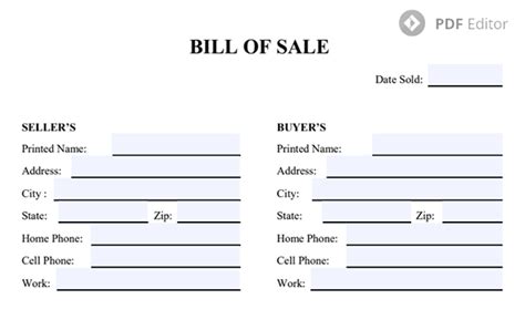 Bill Of Sale Sample Template Sampletemplatess Sampletemplatess Hot Sex Picture