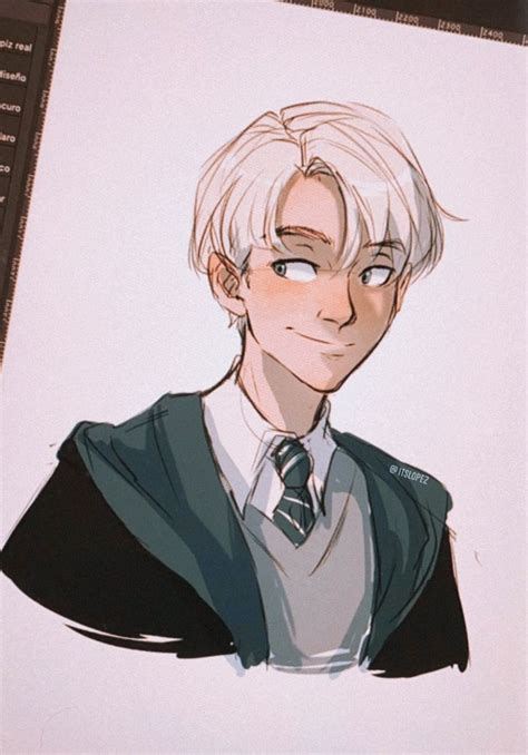 Laia On Twitter Draco Malfoy Fanart Harry Potter Sketch Harry Potter Anime