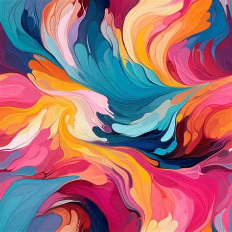 Vibrant Modern Art Abstract Pattern Seamless Pattern Design For Download