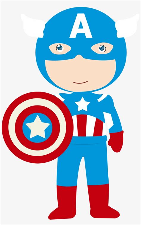 Baby Vector Captain America Avengers Clipart Transparent Png