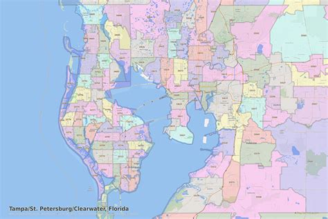 30 Tampa Zip Codes By Map Maps Online For You