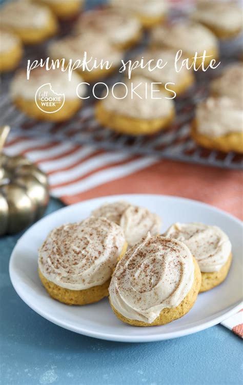 pumpkin spice latte cookies soft pumpkin cookie with espresso frosting