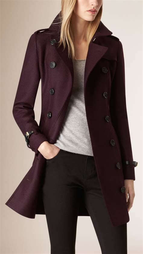 We did not find results for: Lyst - Burberry Leather Trim Virgin Wool Trench Coat in Purple