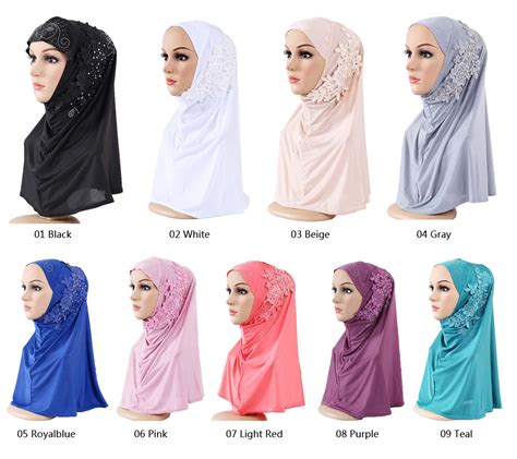 Femme Musulmane Hijab Chapeau Foulard Islamique Wrap Arabe Châle