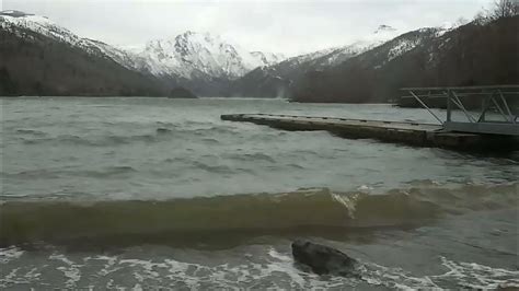 Coldwater Lake Mt St Helens Washington Gale Force Winds No Kayaking