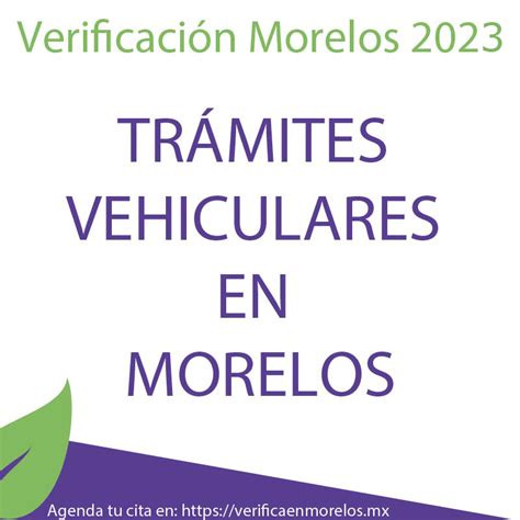Trámites vehiculares verificación Morelos Verifica en Morelos