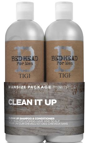 Tigi Bed Head For Men Clean Up Tween Duo Men Clean Up Set Glamot Com
