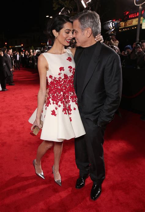 Amal And George Clooney Snuggle On The Red Carpet Picture All Of Amal