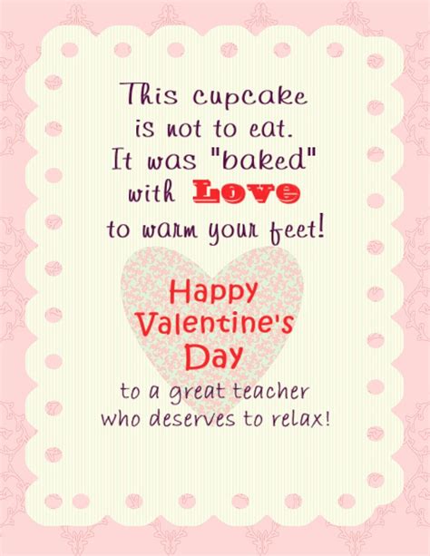 Craft Interrupted Sock Cupcake Teacher Valentine And Printable Tag
