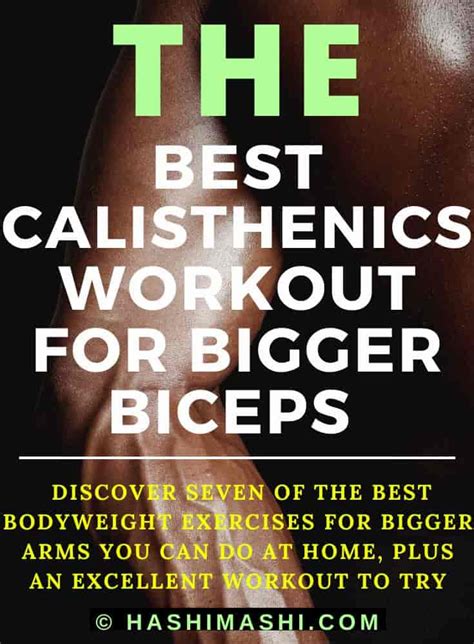 Calisthenics Biceps Workout 7 Best Exercises For Bigger Arms