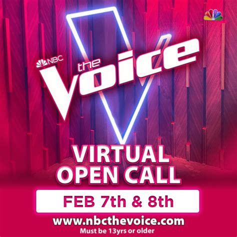 The Voice Virtual Open Call