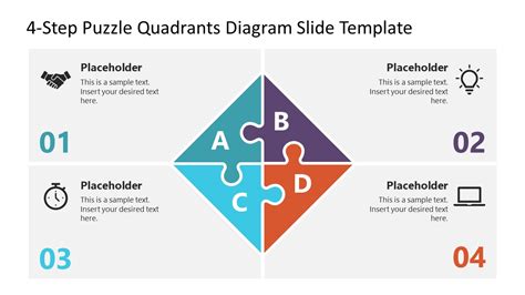 Step Puzzle Quadrants Diagram For Powerpoint Slidemodel The Best Porn