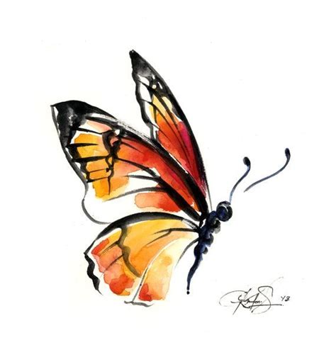 Monarch Butterfly Easy Watercolor Paintings Of Butterflies Deiafa Ganello
