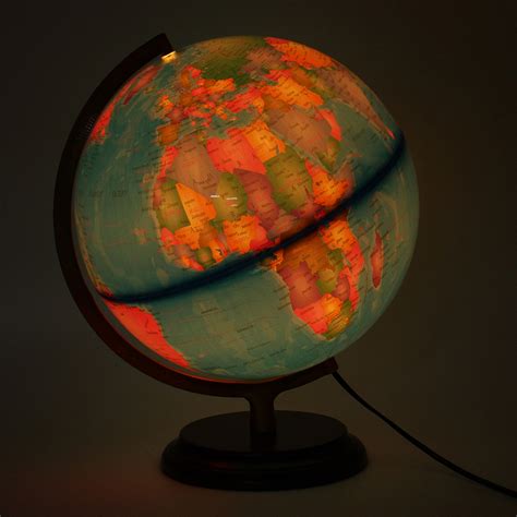 125 World Earth Globe Map Geography Led Illuminated For Desktop Decor