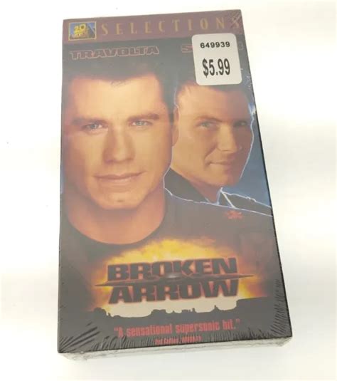 Broken Arrow Vhs 1996 Movie Film John Travolta Christian Slater New
