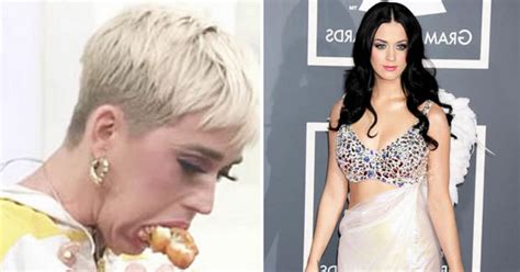 Katy Perry Turns Hot Mess As She Shovels Nuggets Into Mouth While