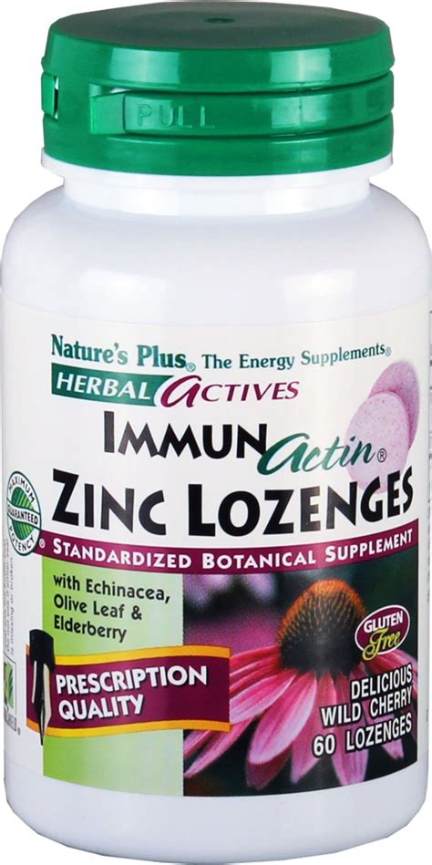 ImmunActin Zinc Lozenges 60 Pastillen Herbal Actives VitalAbo