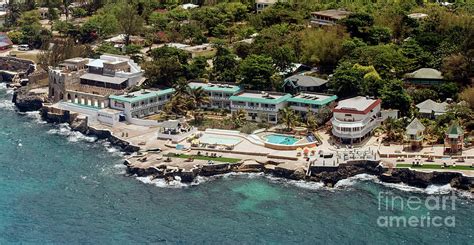 Samsara Cliff Hotel In Jamaica Aerial Photo Photograph By David