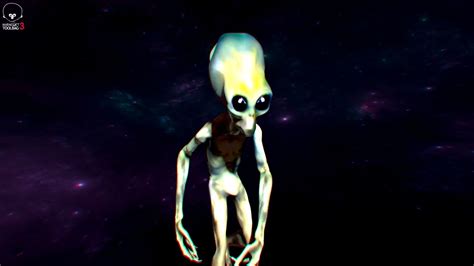 Grey Alien Area 51 Interview 3d High Animated 1